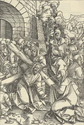 Il trasporto della croce, da Speculum passionis domini nostri Ihesu Christi