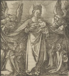 La Madonna della Misericordia, da Hymmelwagen auff dem, wer wol lebt..., 1517