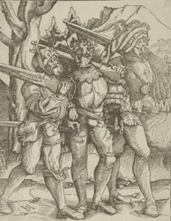 Tre soldati con moschetti, ca. 1511-15