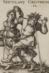 Beham La festa dei contadini 1546 bl 06 dettaglio