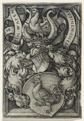 Stemma con un gallo, 1543
