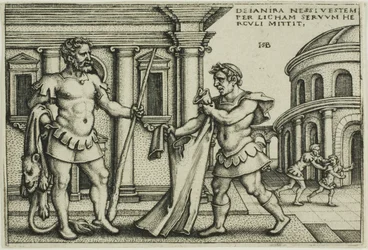 Lichas porta la veste di Nesso a Ercole, da Le fatiche di Ercole