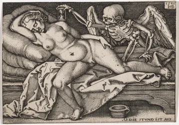 Ragazza addormentata e la Morte, 1548