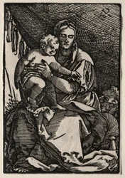La Sacra Famiglia sotto una tenda