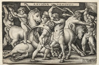 Le fatiche di Ercole: Ercole sconfigge i Centauri, 1542
