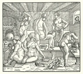 Donne che fanno il bagno