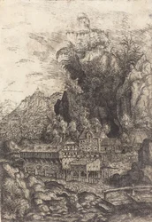 Paesaggio con un Mulino ad Acqua