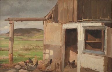 Casa con pollaio