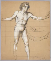 Ritratto maschile - studio per il personaggio di Sigfrido