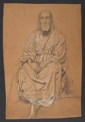 Cristo raffigurato seduto di fronte