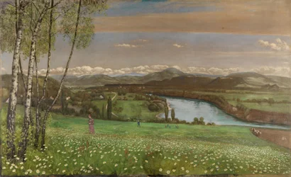 La valle del Reno nei pressi di Säckingen