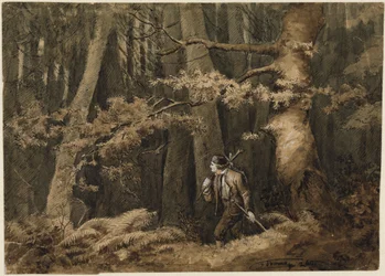 Il cacciatore nel bosco