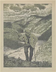 Il viandante (foglio magistrale)