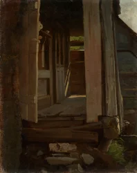 Ingresso di una casa nella Foresta Nera