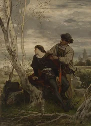 Amleto e Orazio presso la tomba di Ofelia