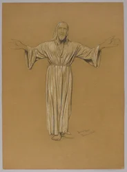 Studio della figura di Cristo