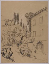 Veduta del monastero di San Francesco a Firenze