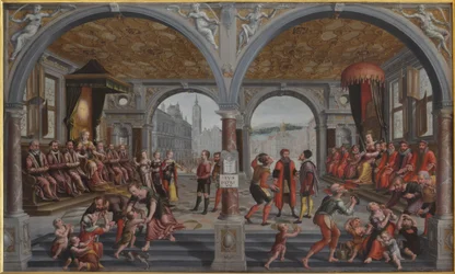 Iustitia und Iniustitia Giustizia e Ingiustizia, 1594-1595