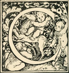 C - Un alfabeto di Hans Weiditz, c1520-1521, 1908