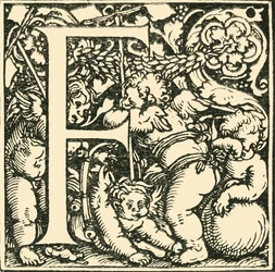 F - Un alfabeto di Hans Weiditz, c1520-1521, 1908