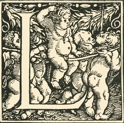 L - Un alfabeto di Hans Weiditz, c. 1520-1521, 1908