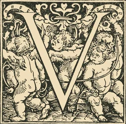 V - Un alfabeto di Hans Weiditz, c1520-1521, 1908