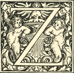 Z - Un alfabeto di Hans Weiditz, c1520-1521, 1908