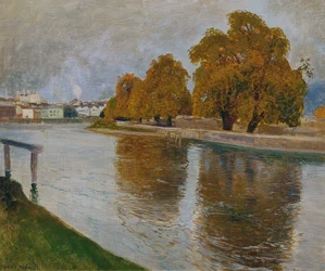 Il Salzach a Hallein