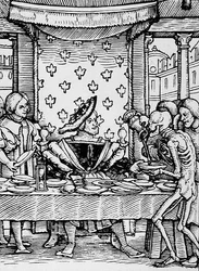 La Morte e il Re, da La Danza della Morte, inciso da Hans Lutzelburger, c.1538