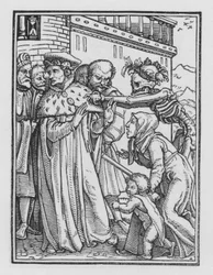 La danza della morte di Holbein: Il duca