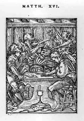 I Giocatori, dalla serie La Danza della Morte, inciso da Hans Lutzelburger (fl.1505-26) c.1526-28