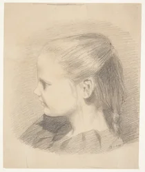 Ritratto di Else Aagesen da bambina; successivamente sposata Plaun