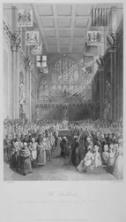 Installazione del Lord Mayor di Londra alla Guildhall, Città di Londra, 1838
