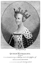 Caterina di Valois 1401-1437, regina consorte di re Enrico V, 1792