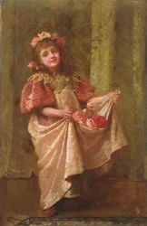 Un regalo di rose (olio su tela)