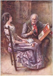 Caleb Plummer e sua Figlia Cieca, illustrazione per 