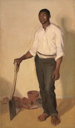 Ritratto di un giardiniere nero, 1905 circa