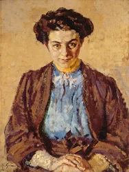 La camicia blu, Ritratto di Elene Zompolides