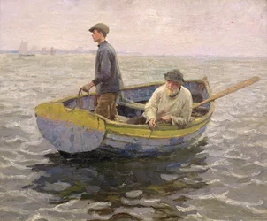 Nel terreno di Whiting, c.1914