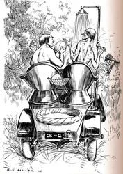 Consigli per automobilisti in tempo caldo, 1906