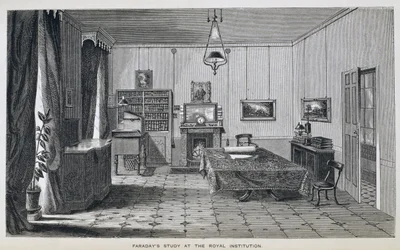 Studio di Michael Faraday al secondo piano della Royal Institution, da 
