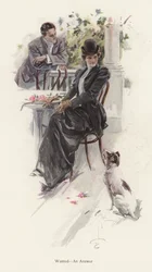 Uomo in attesa di una risposta da una giovane donna