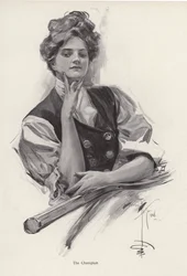 Giovane donna, campionessa di tennis