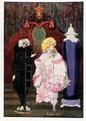 Hai davvero il coraggio di andare nel vasto mondo con me? : Pastorella e spazzacamino - in "Fairy Tales" di Hans Christian Andersen, ill. di Harry Clarke