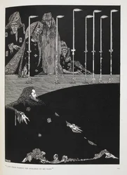 Ho visto formare le sillabe del mio nome. Illustrazione per la storia, Il pozzo e il pendolo