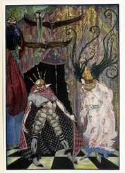 Il compagno di viaggio: "Che gli venga tagliata la testa" - in "Fiabe" di Hans Christian Andersen, ill. di Harry Clarke
