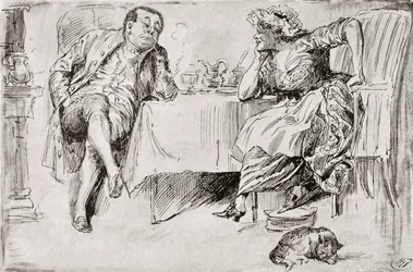 Clemency e Britain. "Non ti sposerai mai, sai," disse Mr. Britain. "Non pensi che lo farò mai?" disse Clemency. "Non c