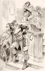 Illustrazione per il romanzo di Charles Dickens Una storia di due città