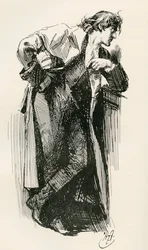 Illustrazione per il romanzo Una storia tra due città di Charles Dickens