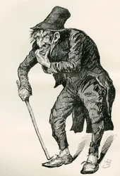 Illustrazione per Il negozio di antiquariato di Charles Dickens
